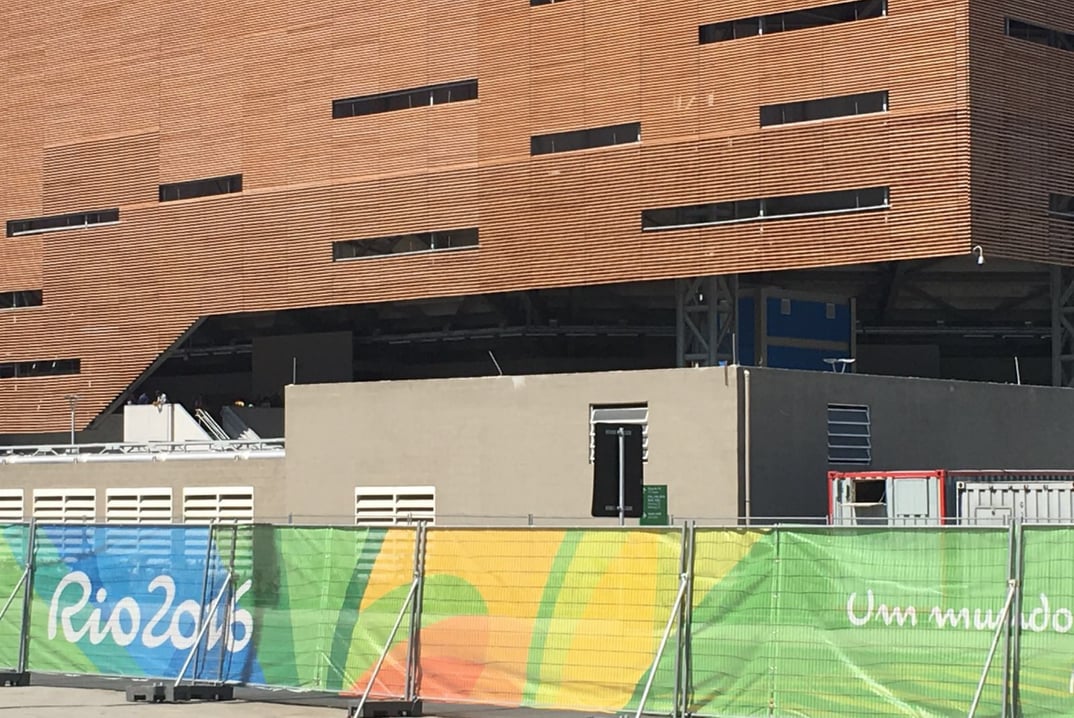 Olympischen Spiele in Rio Heras Mobilzaun