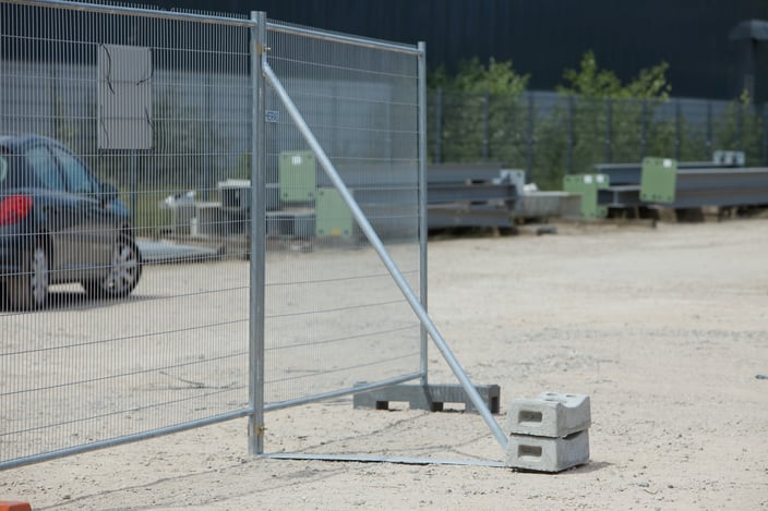 Bodenplatten für Bauzaunfelder | Heras Mobilzaun
